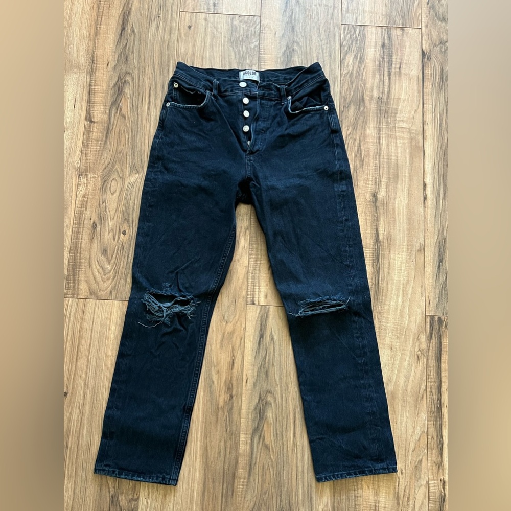 Agolde Riley high rise straight crop size 25